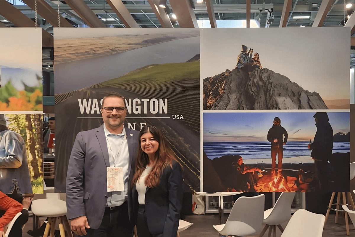 Malvika Patel With Chris Stone, Deputy Director, Washington Wines.