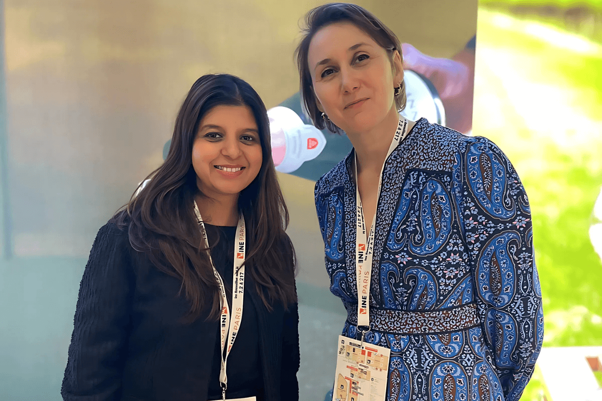 Malvika Patel With Nicola Bates at Wine Paris 2025